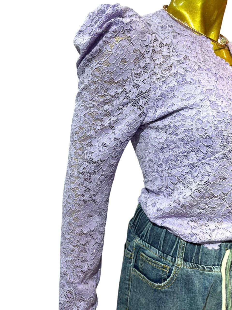 Kira lavender crop-top