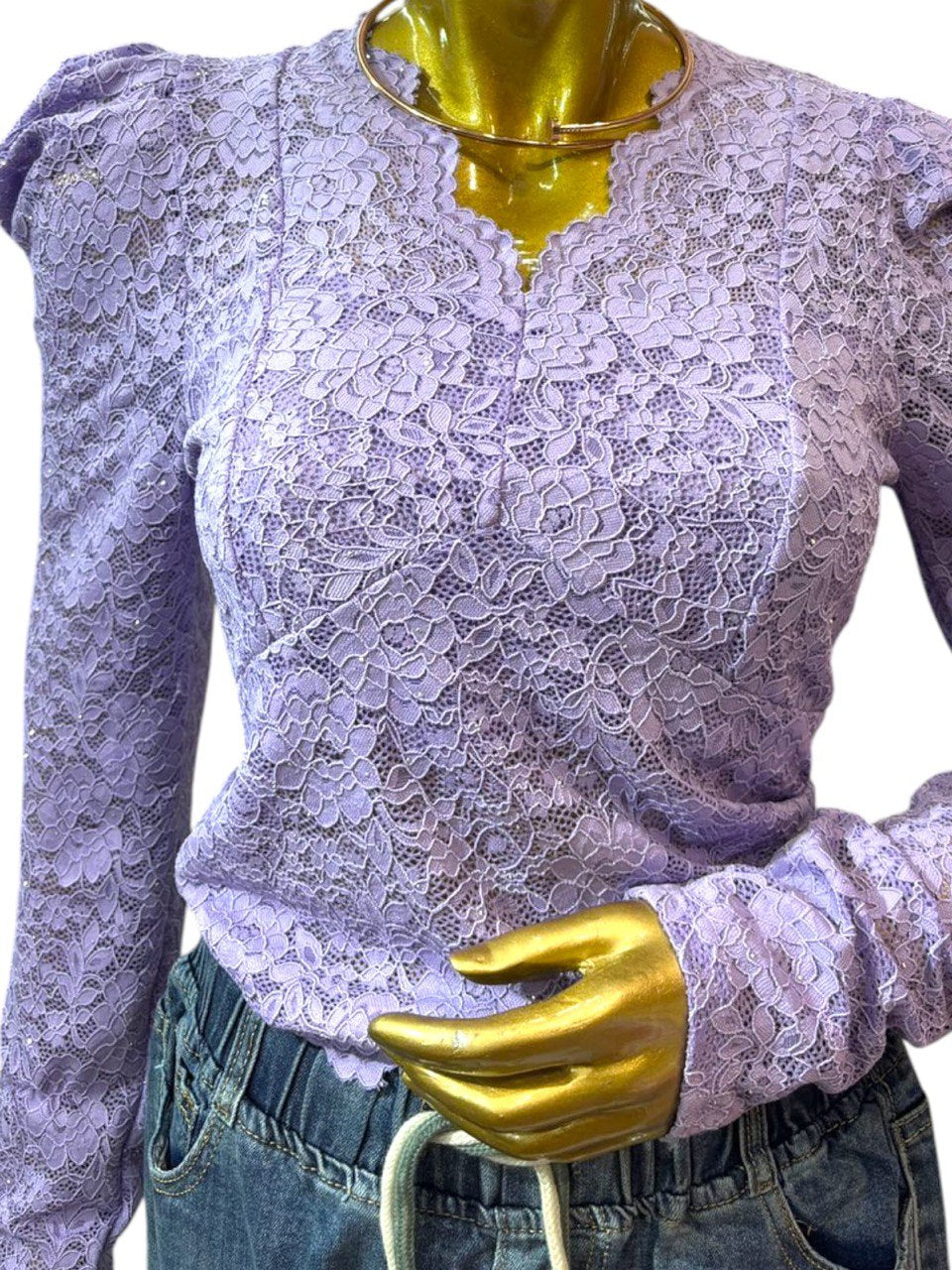 Kira lavender crop-top