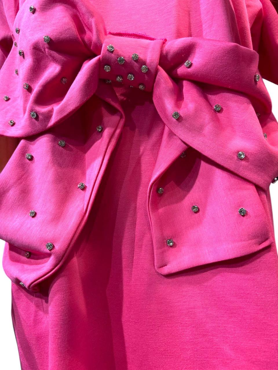Korean pink Bow dress