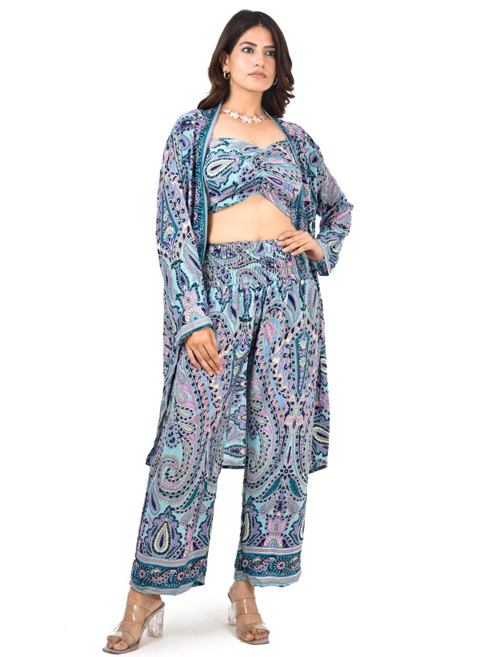 Dimpi sky blue co-ord set