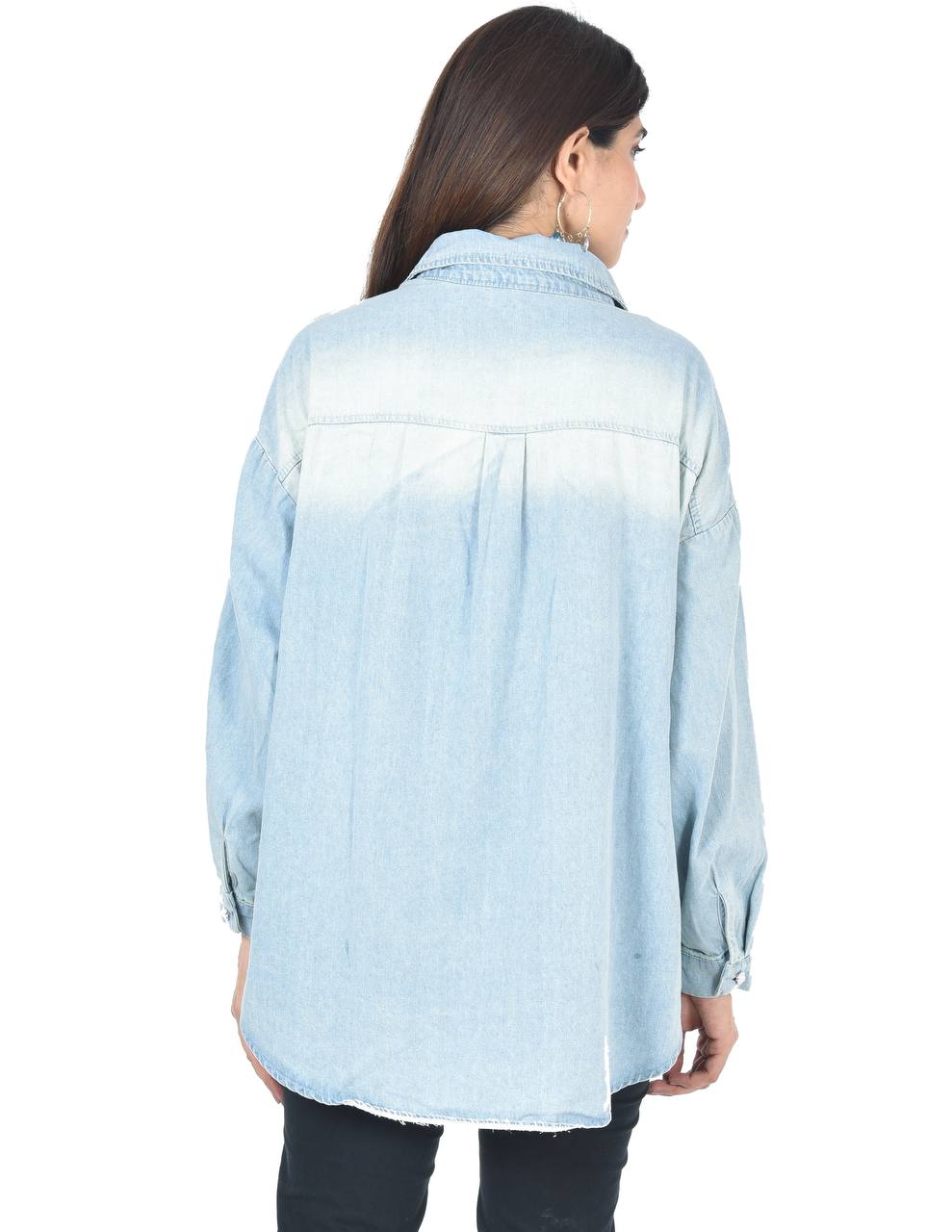 Labubu denim shirt