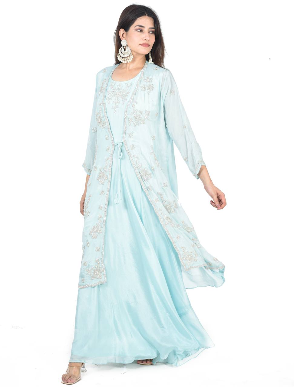 Haseena turquoise suit
