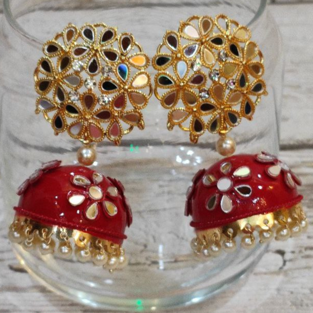 JAGMAG RED EARRING