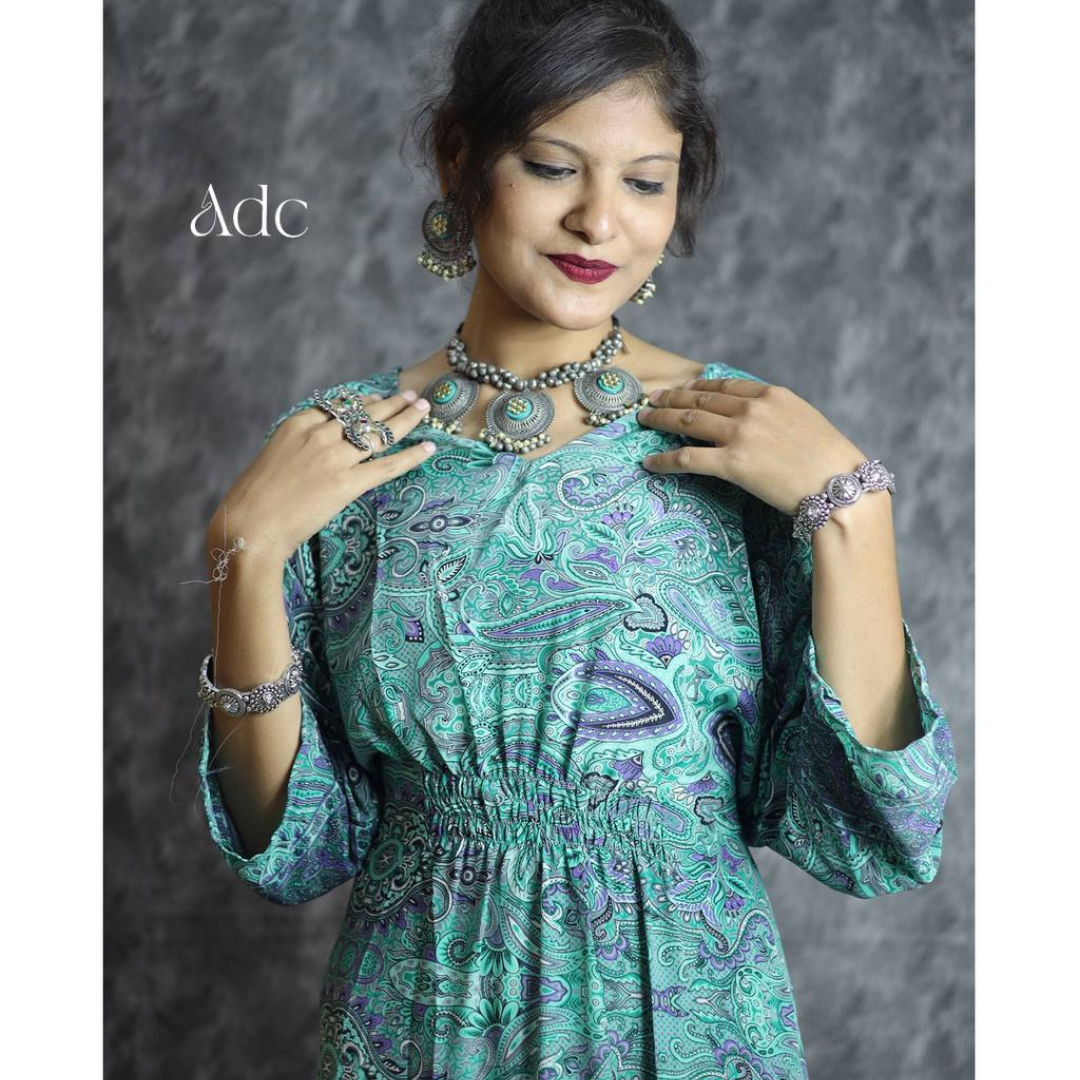 NAZAM GREEN MAXI DRESS