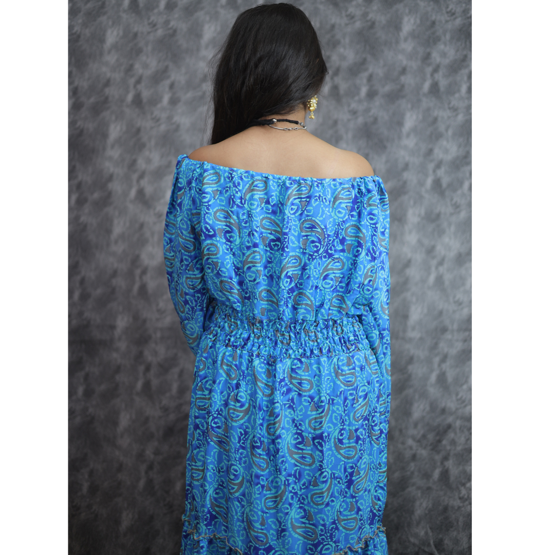 KIM BLUE MIDDIE DRESS