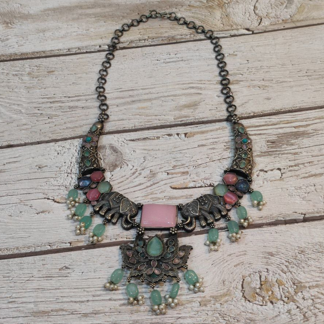 LAXMI PINK NECKLACE