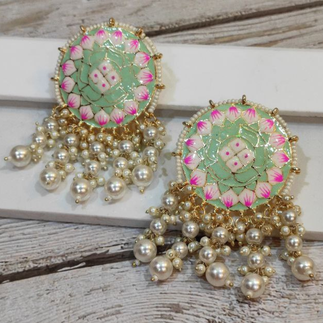 SAWAN MINT-GREEN EARRING