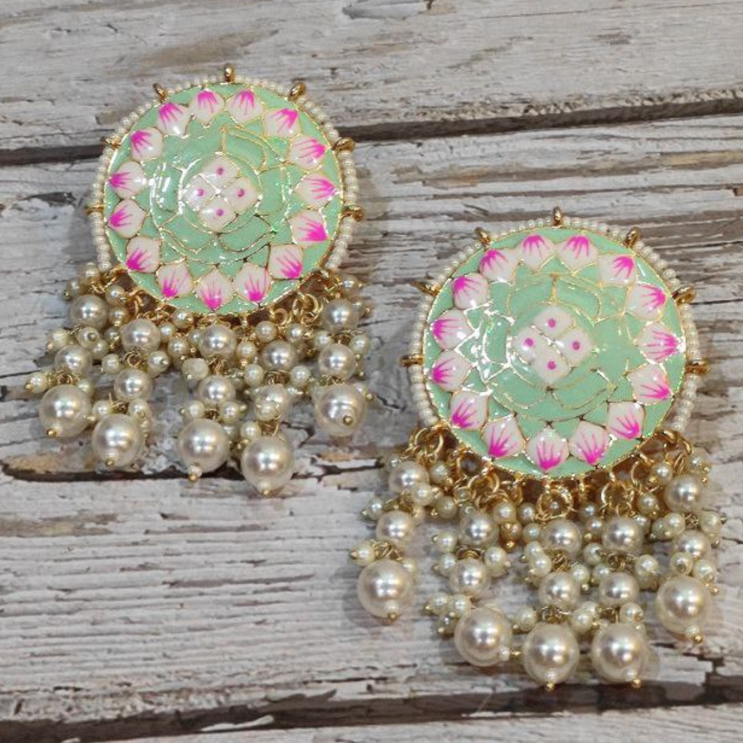 SAWAN MINT-GREEN EARRING
