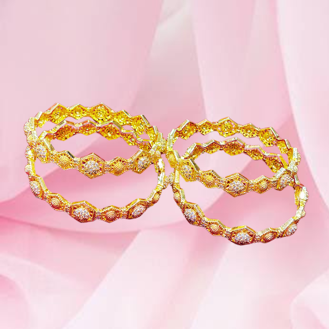 Golden Kohli bangles