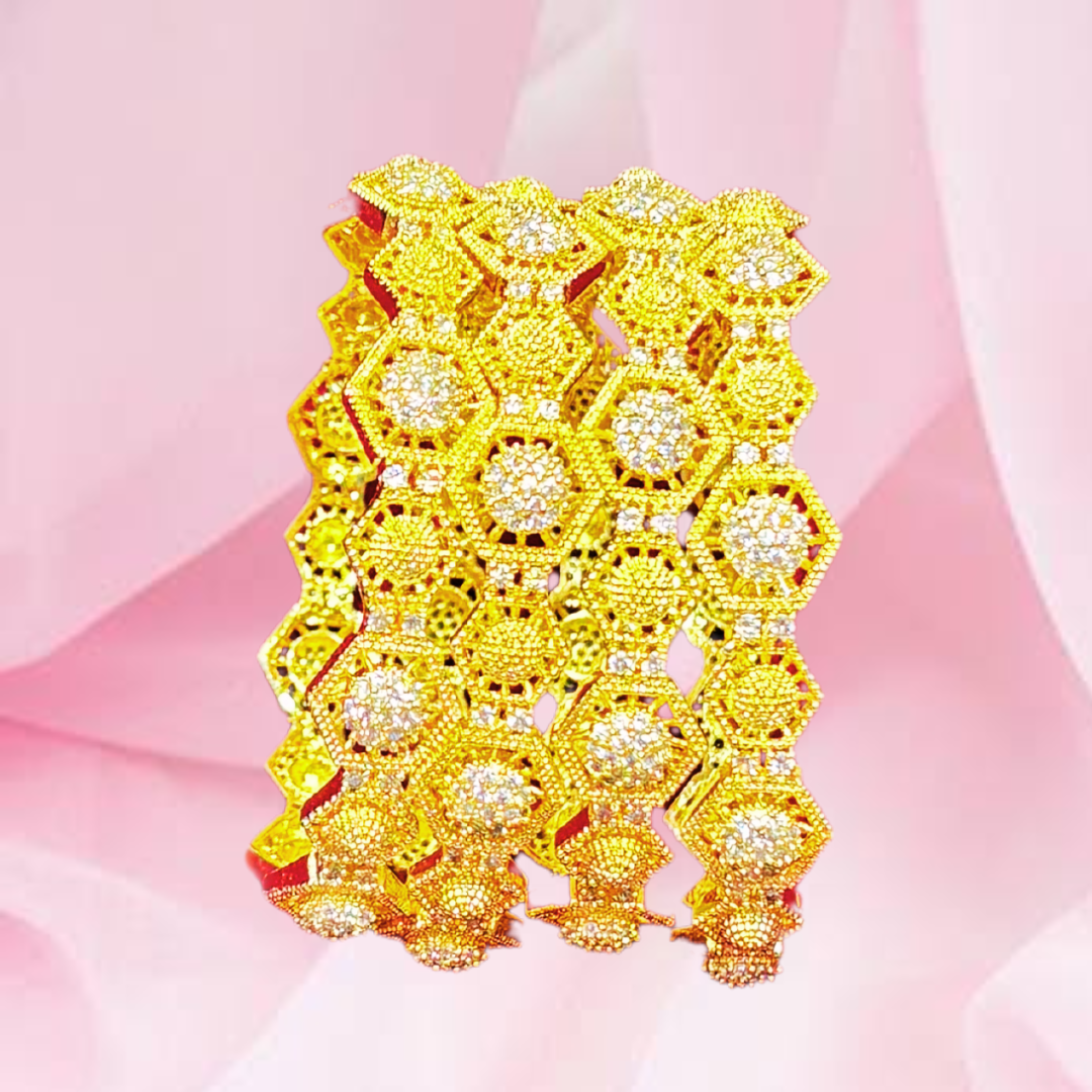 Golden Kohli bangles