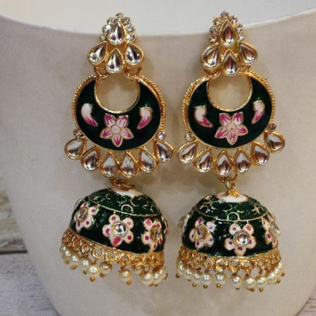 NAGMA GREEN JHUMKA