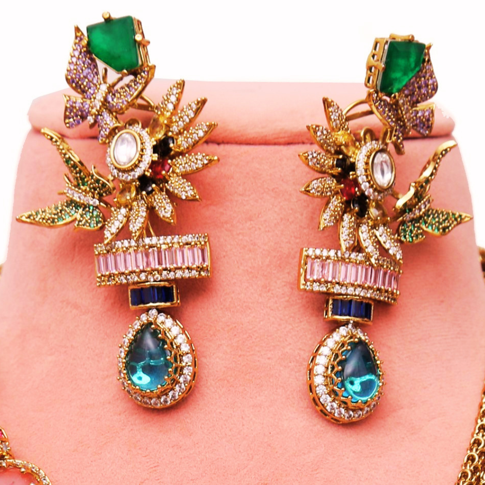 Multi Vantara jewellery set