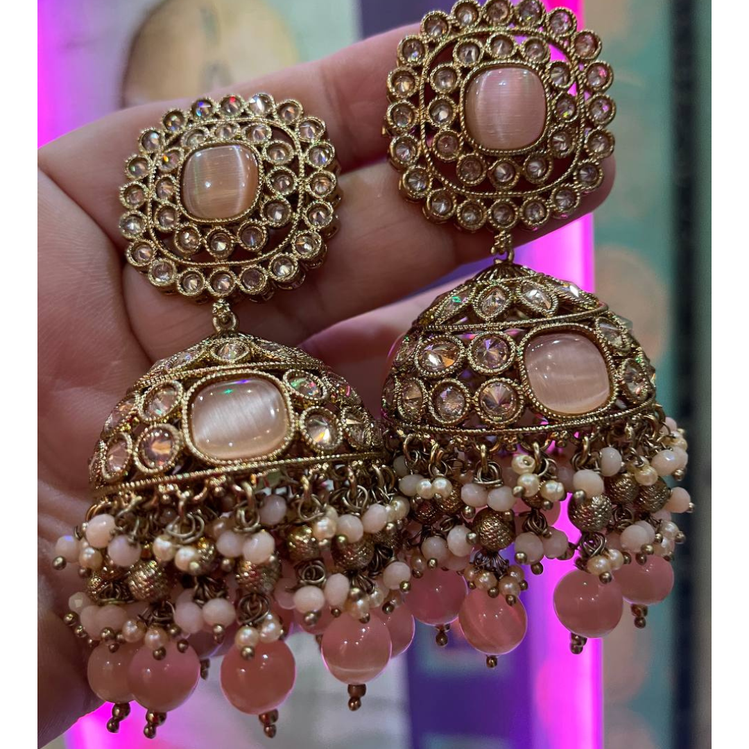 PEACH RAJIYA JHUMKA