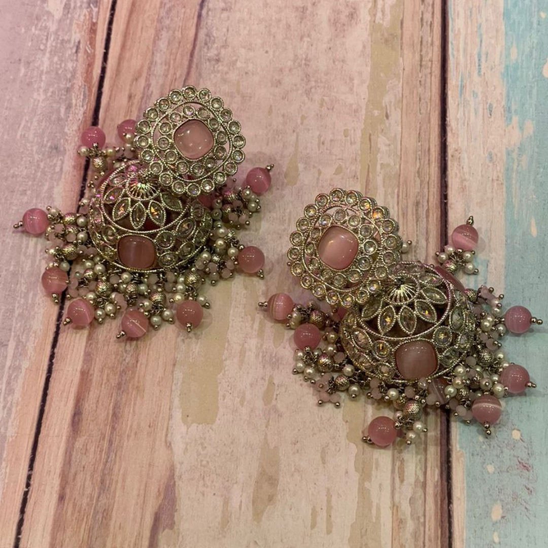 PINK RAJIYA (R) JHUMKA