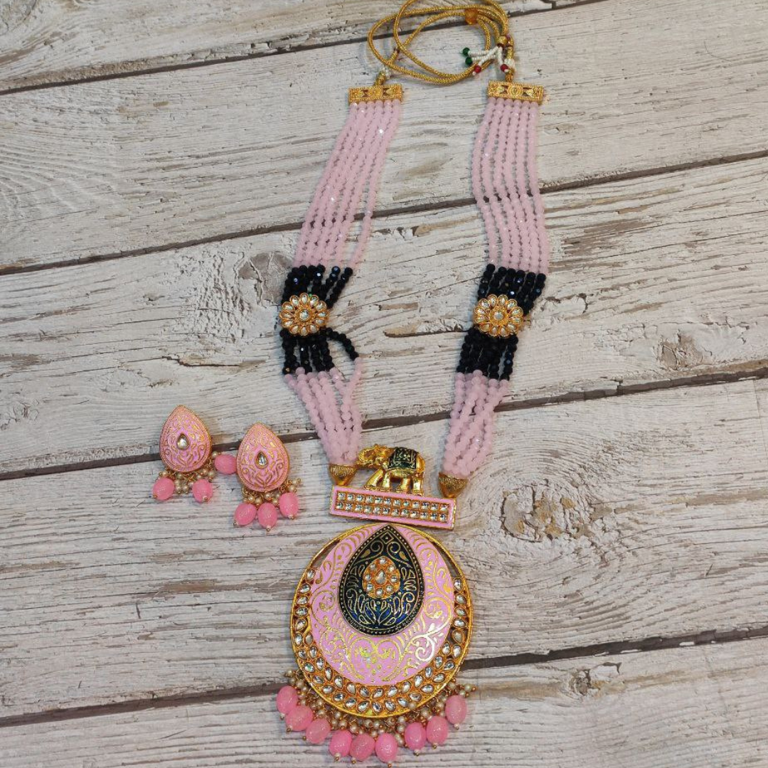 SAANVI PINK NECKLACE