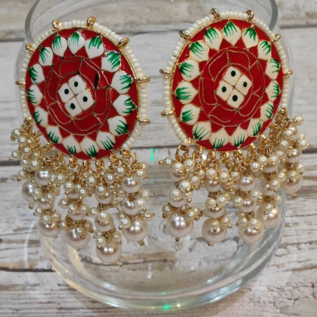 SAWAN RED EARRING