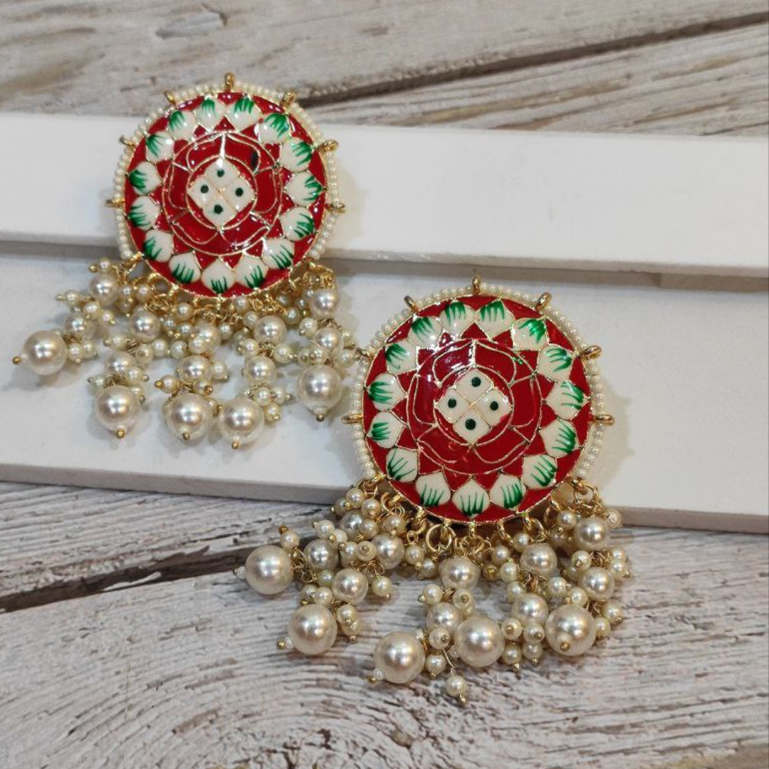 SAWAN RED EARRING