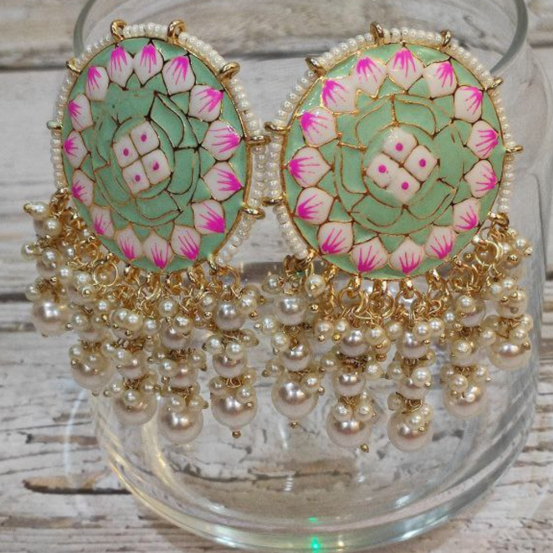 SAWAN MINT-GREEN EARRING