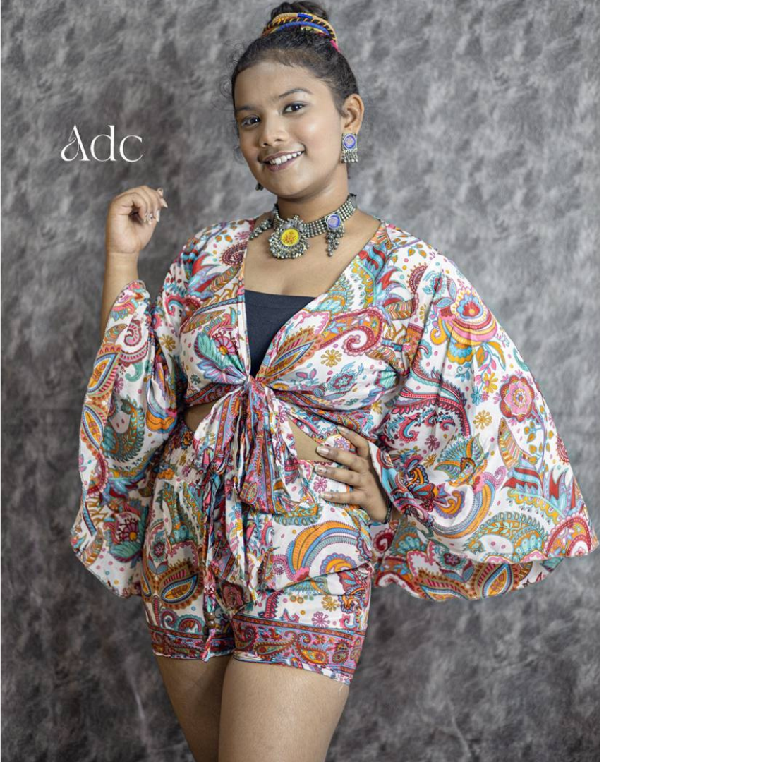 ANAYA RED MULTY DRESS