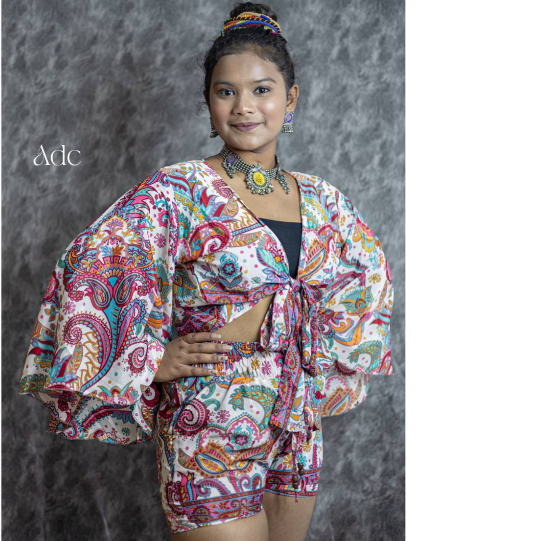 ANAYA RED MULTY DRESS