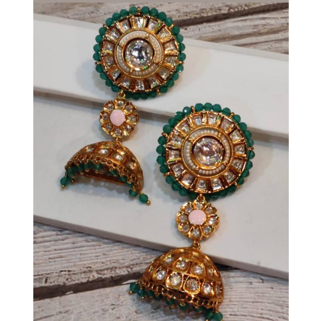 SHAHHI-HUSAN TEAL EARRING