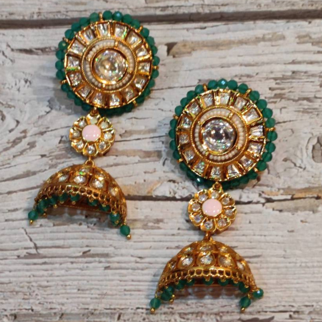 SHAHHI-HUSAN TEAL EARRING