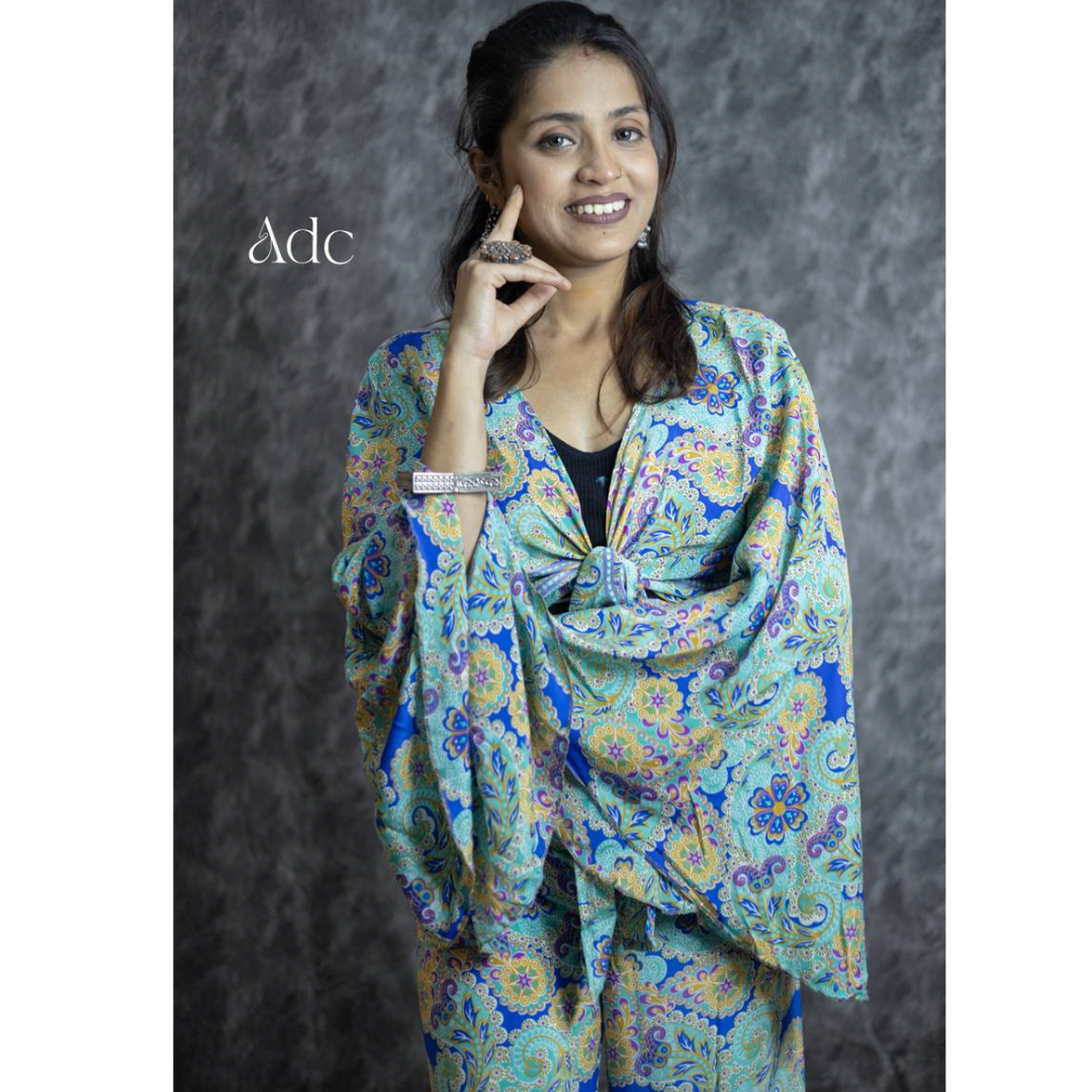 KELLY GREEN TIE-UP CO-ORD SET