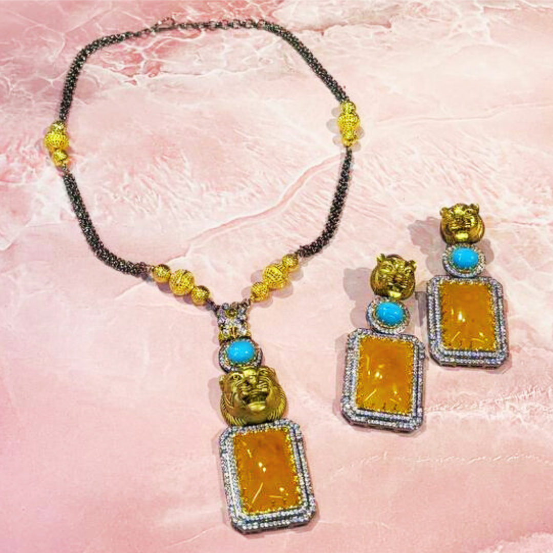 KOHINOOR LEMON NECKLACE