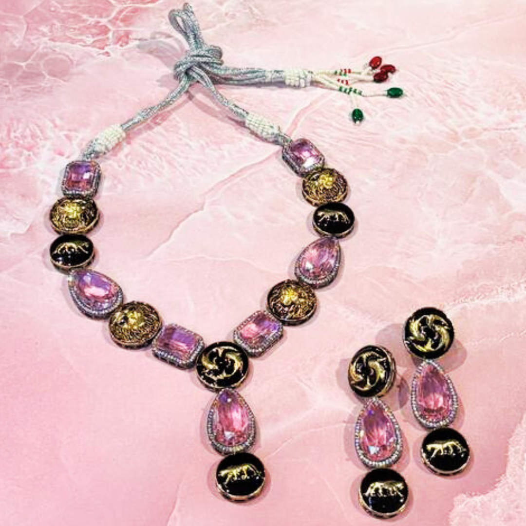 RATNA PINK NECKLACE