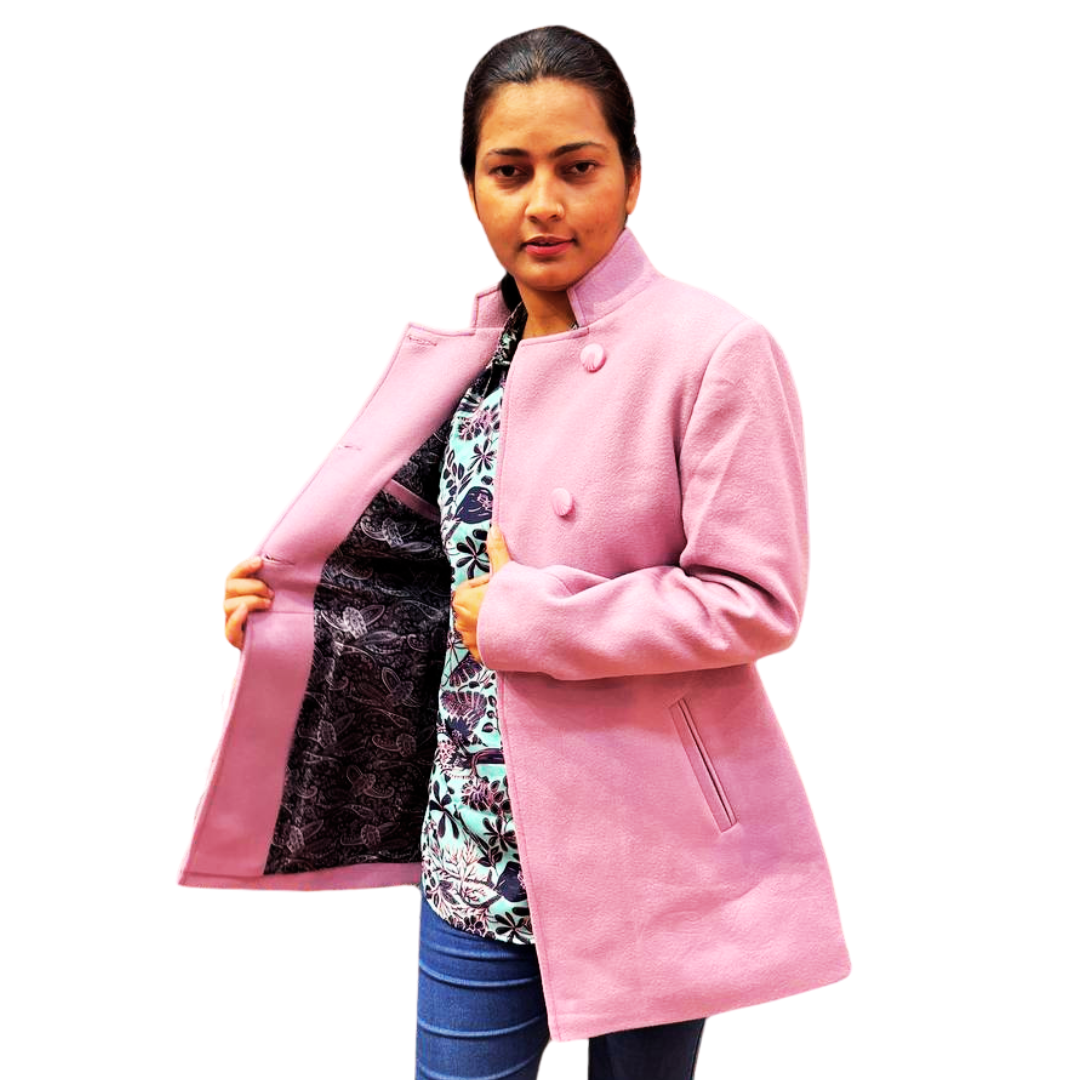 Plum pink johira coat