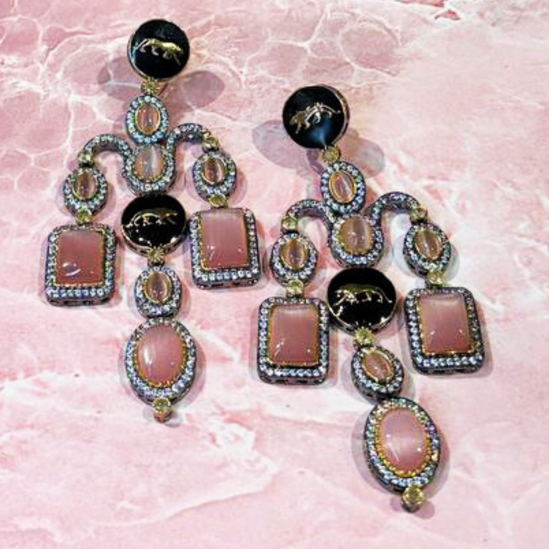 NAWABSHAHI PINK EARRINGS
