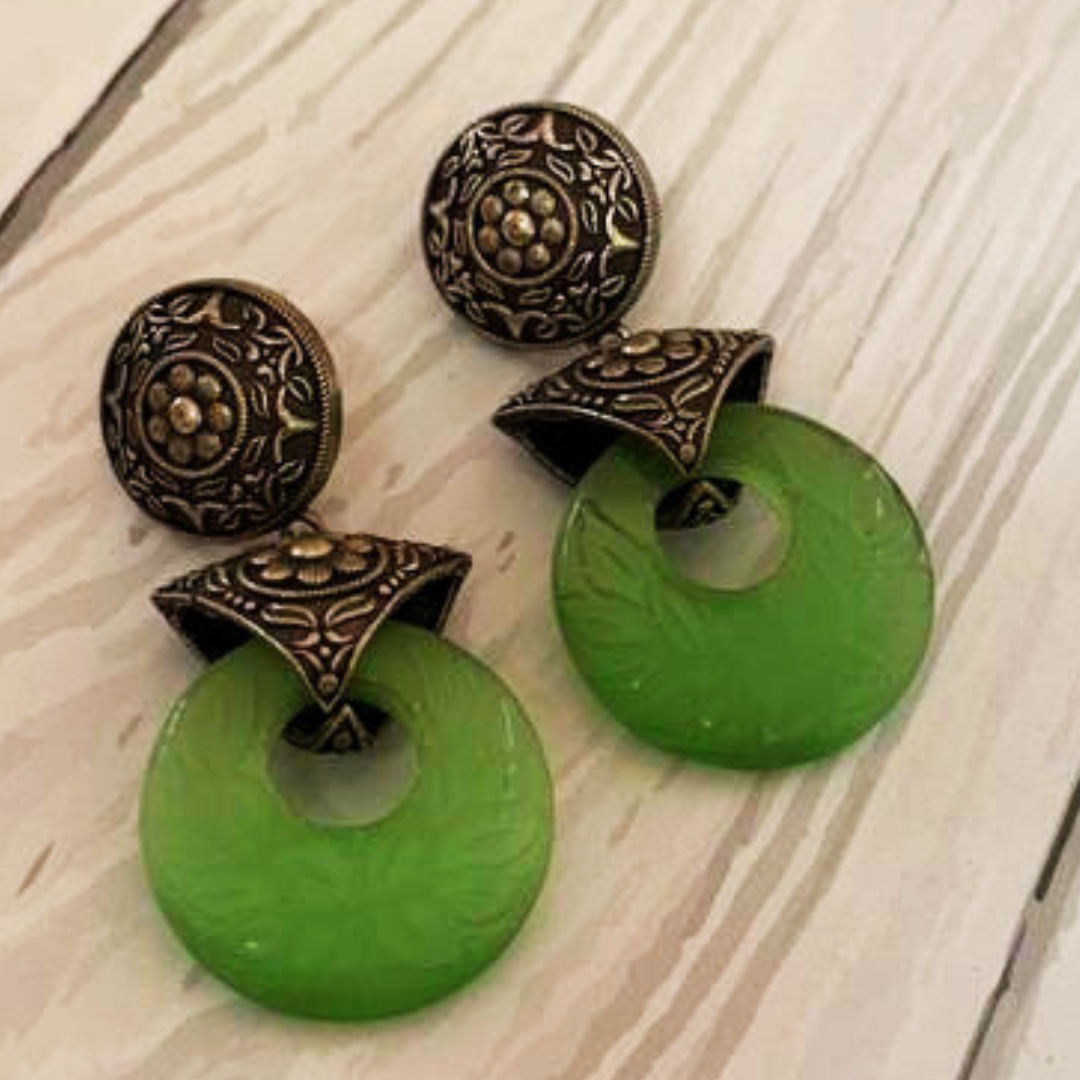 AASHNA GREEN EARRING