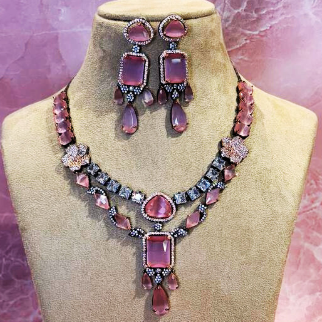 HASENA PINK JEWELLERY SET