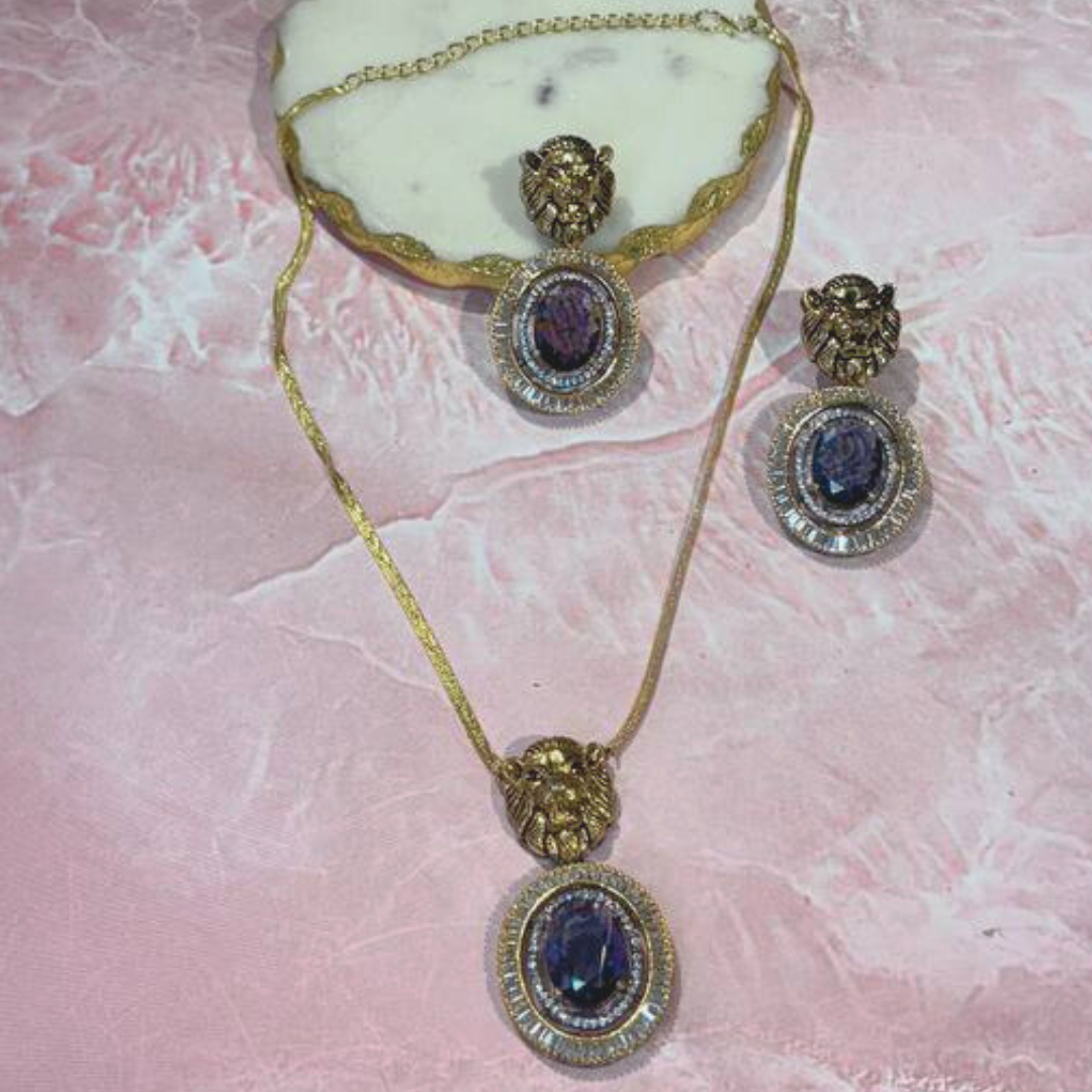 HERMIONE LAVENDER NECKLACE