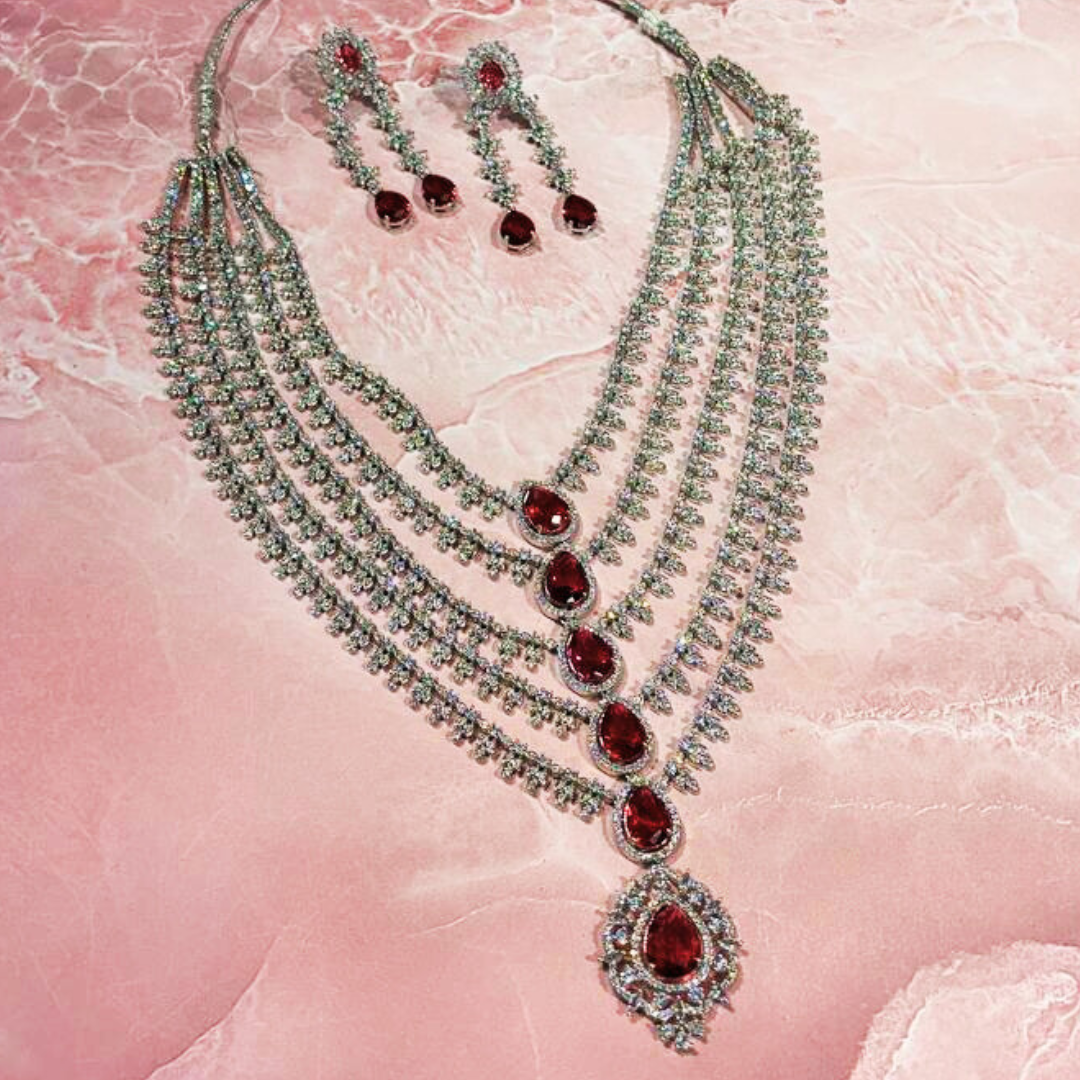 PADMANI RED JEWELLERY SET