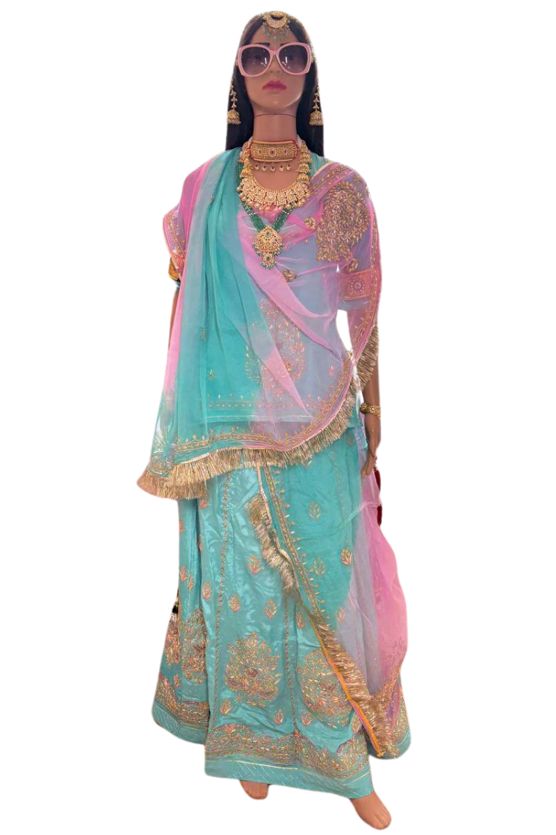 TURQUOISE SHAAN RAJPUTI DRESS