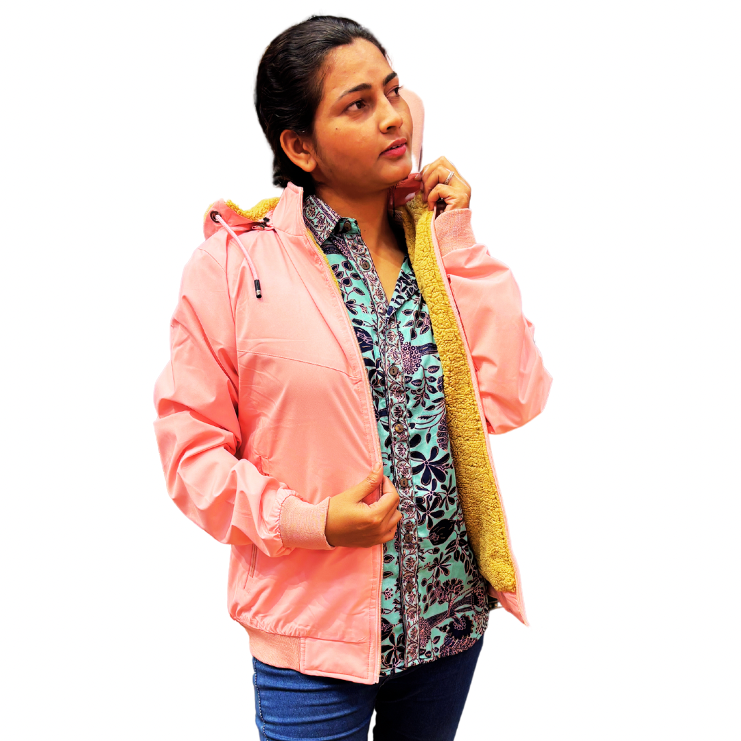 Sherpa peach jacket