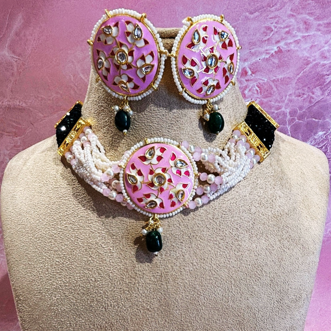 VISHAKA PINK NECKLACE