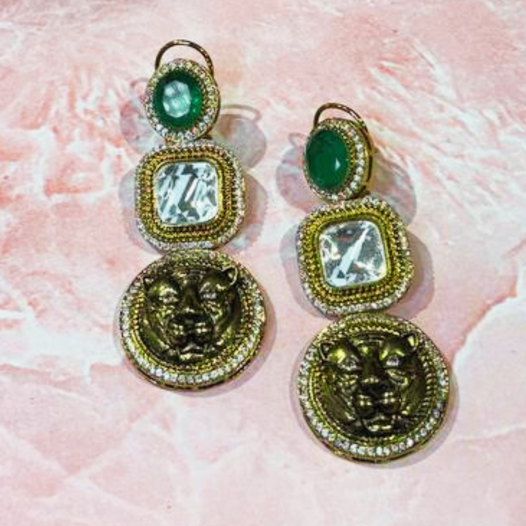 AARJU GREEN EARRINGS