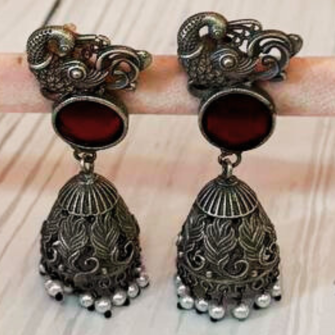 DHVAJEE WINE EARRING
