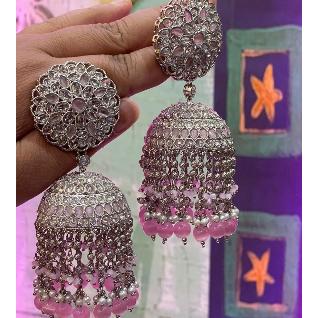 PINK NOORJAHAN JHUMKA