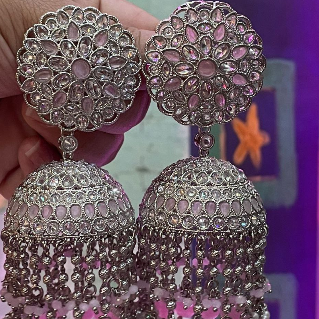 PINK NOORJAHAN JHUMKA