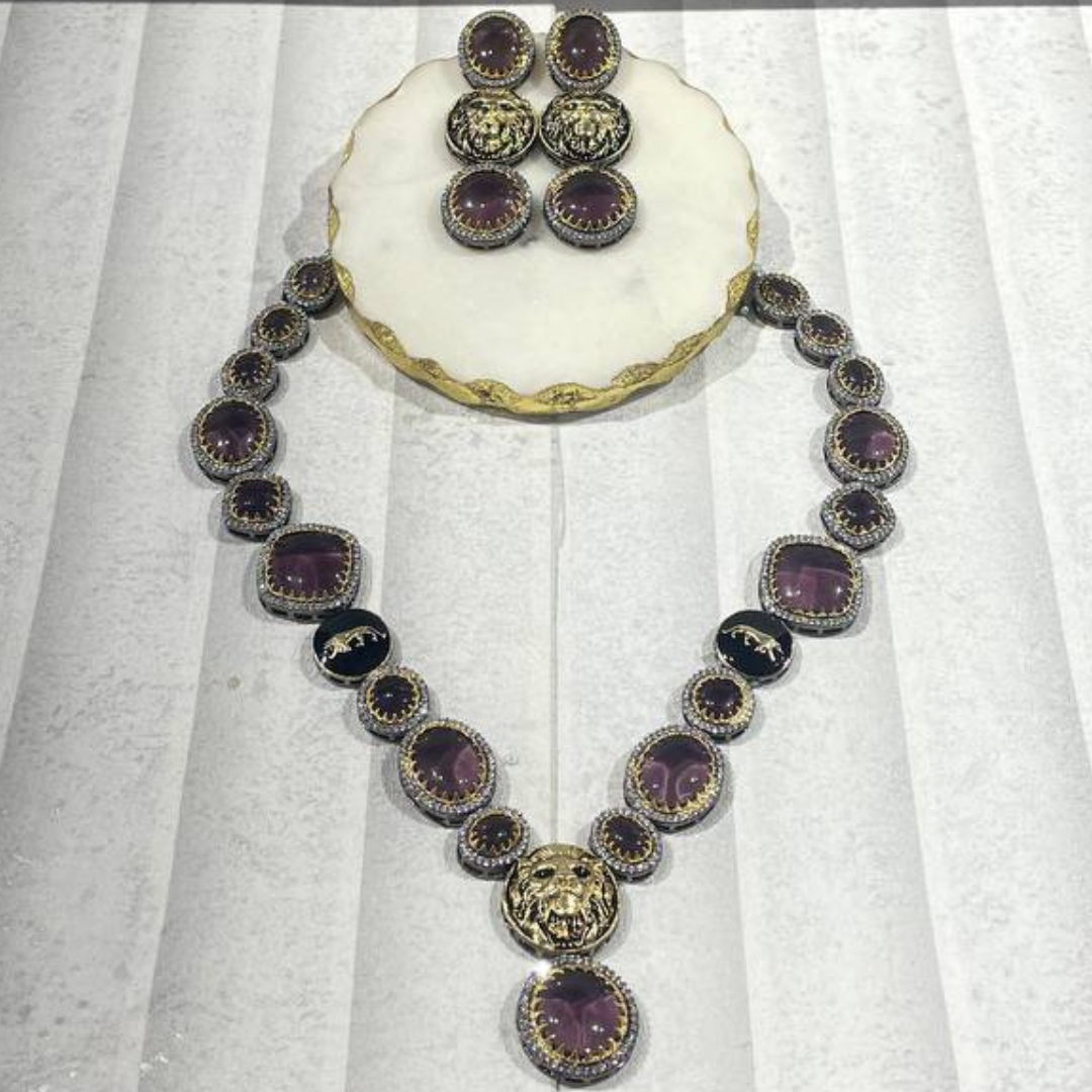LAWANYA LAVENDER NECKLACE