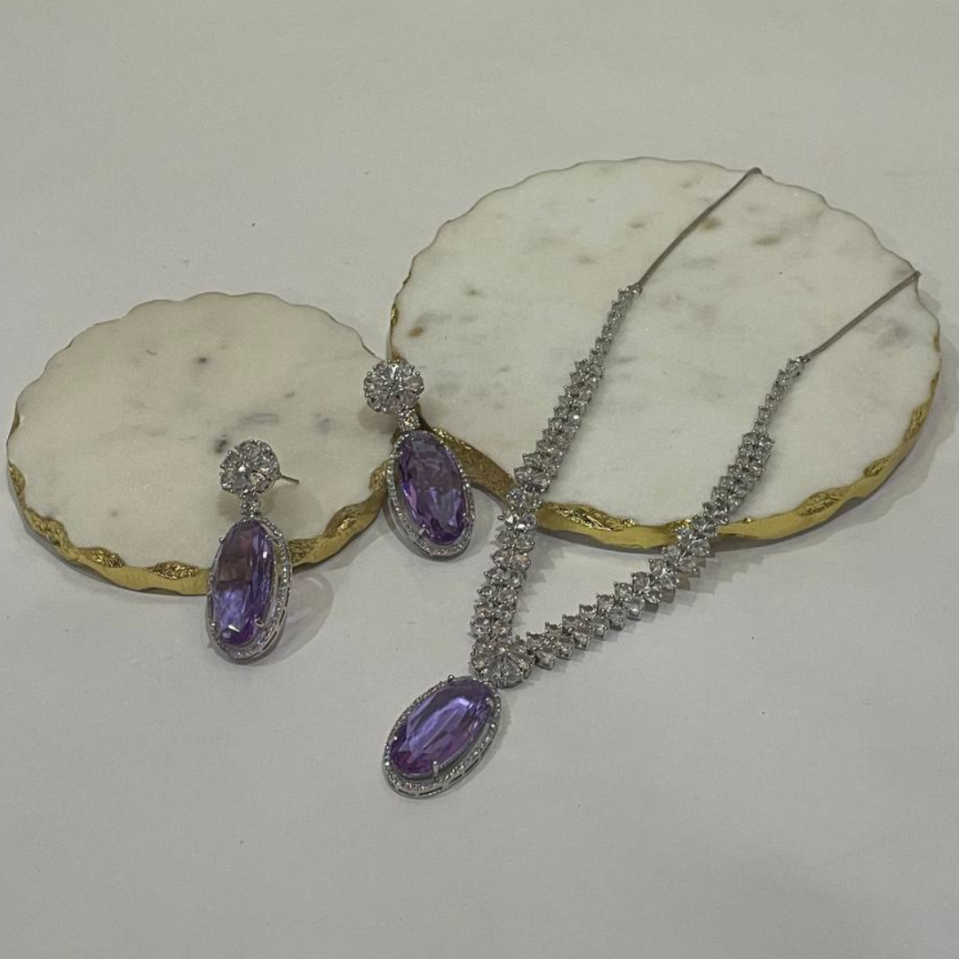 SHASHA LAVENDER NECKLACE