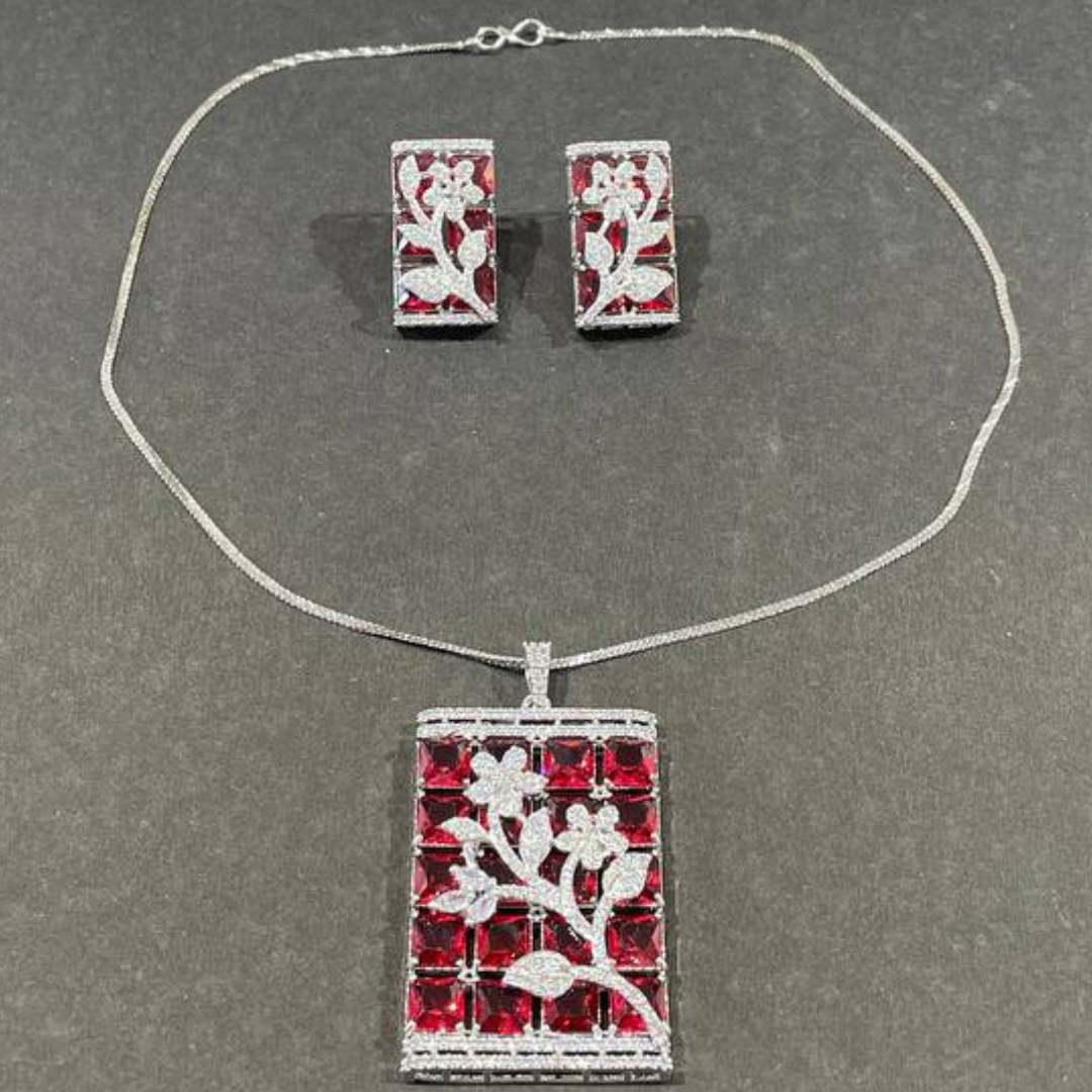 FORESIA RUBY-RED NECKLACE