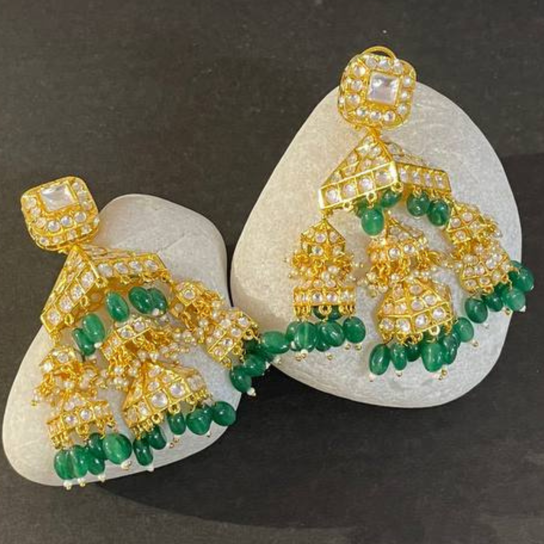 PURNIMA GREEN EARRINGS