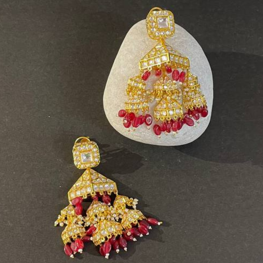 PURNIMA RED EARRINGS