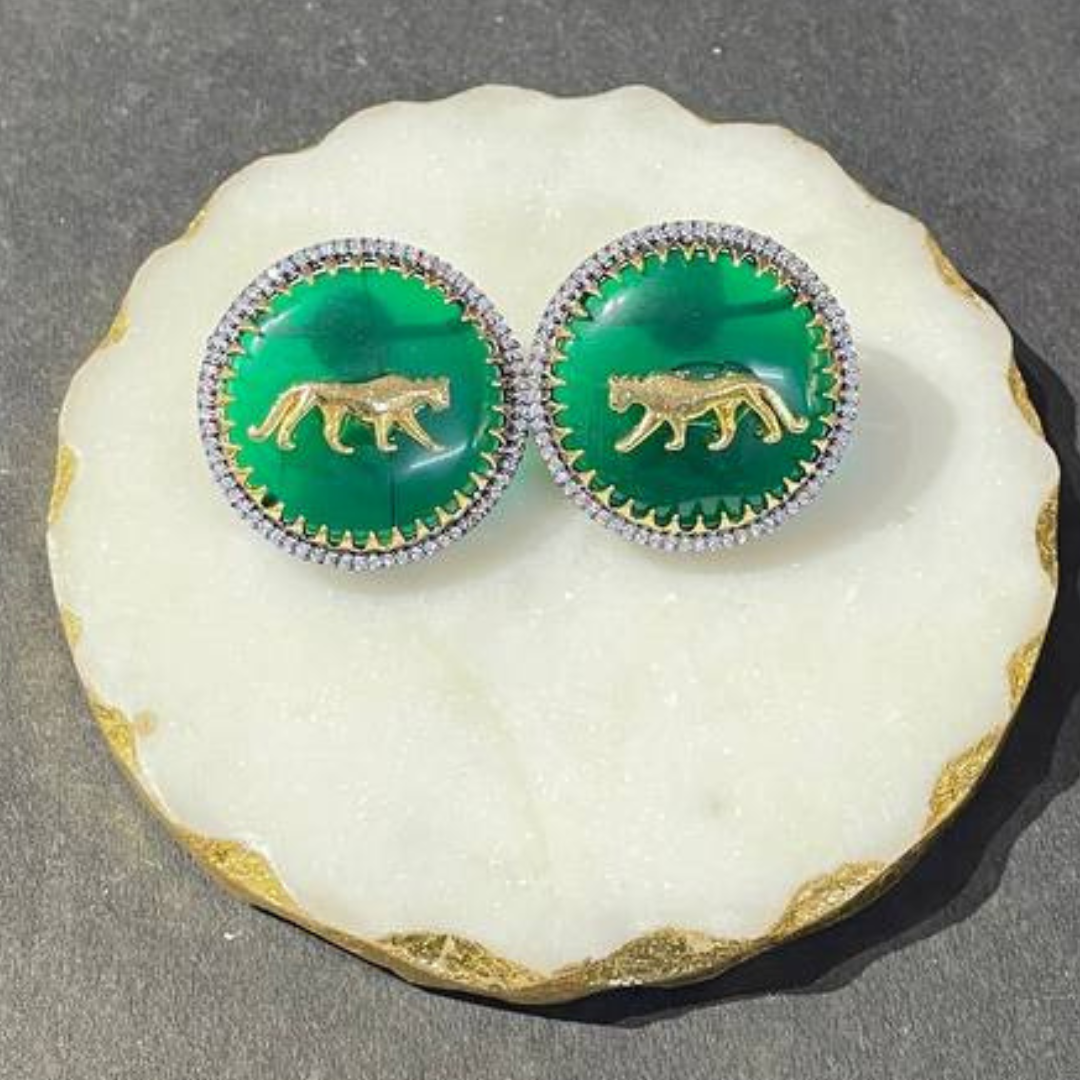 EMERALD SAANJH EARRING