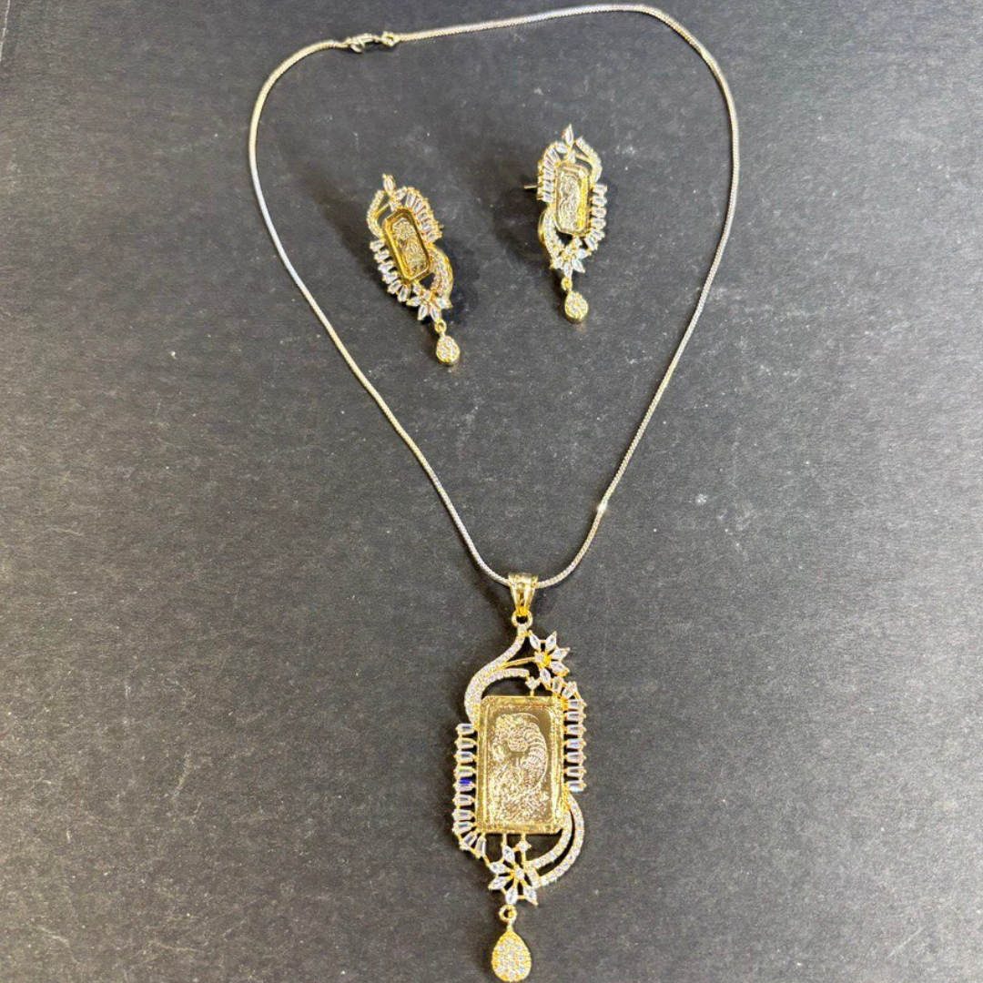 SUNAHARI-MAYUR CHAIN NECKLACE SET