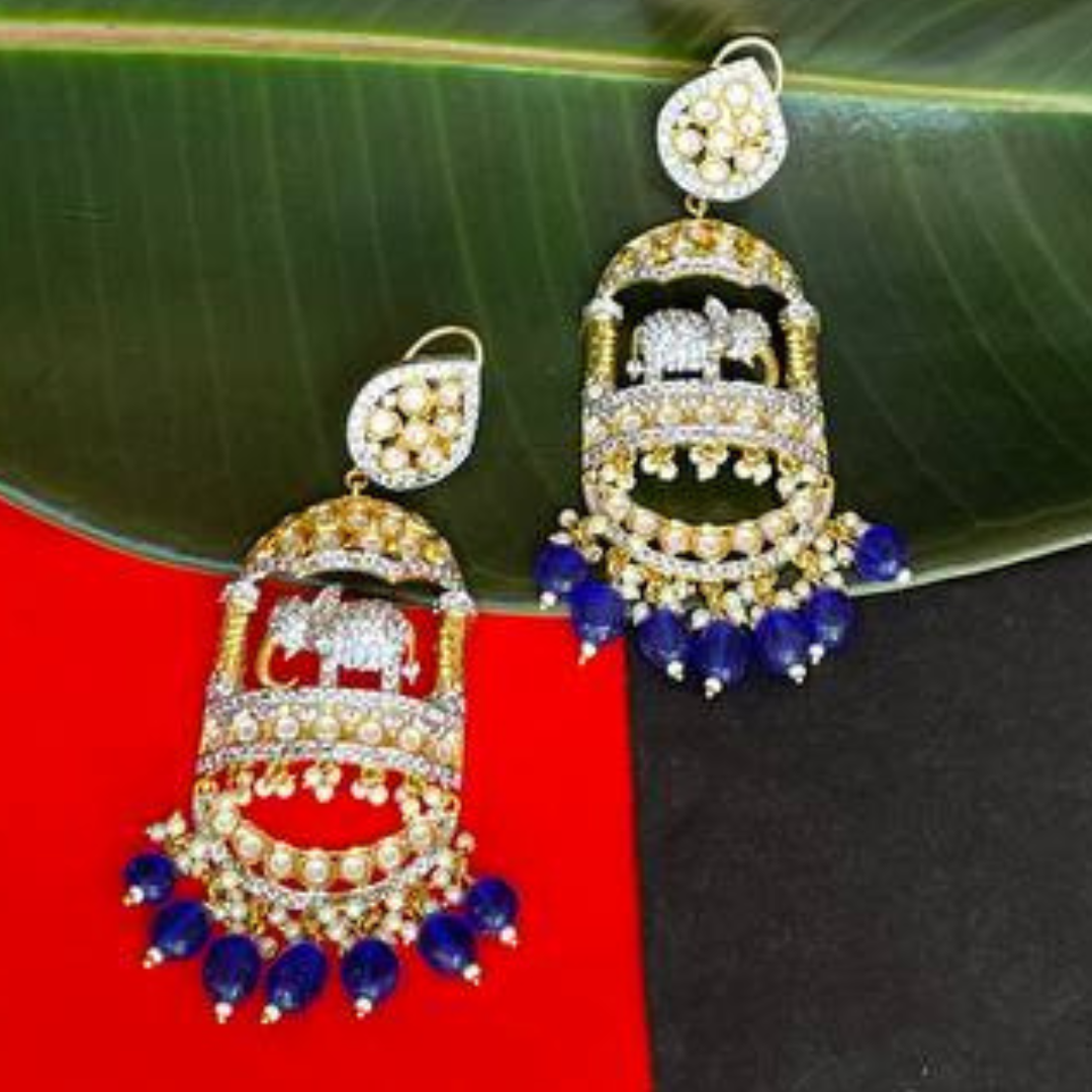 GAJSHAHI BLUE EARRINGS